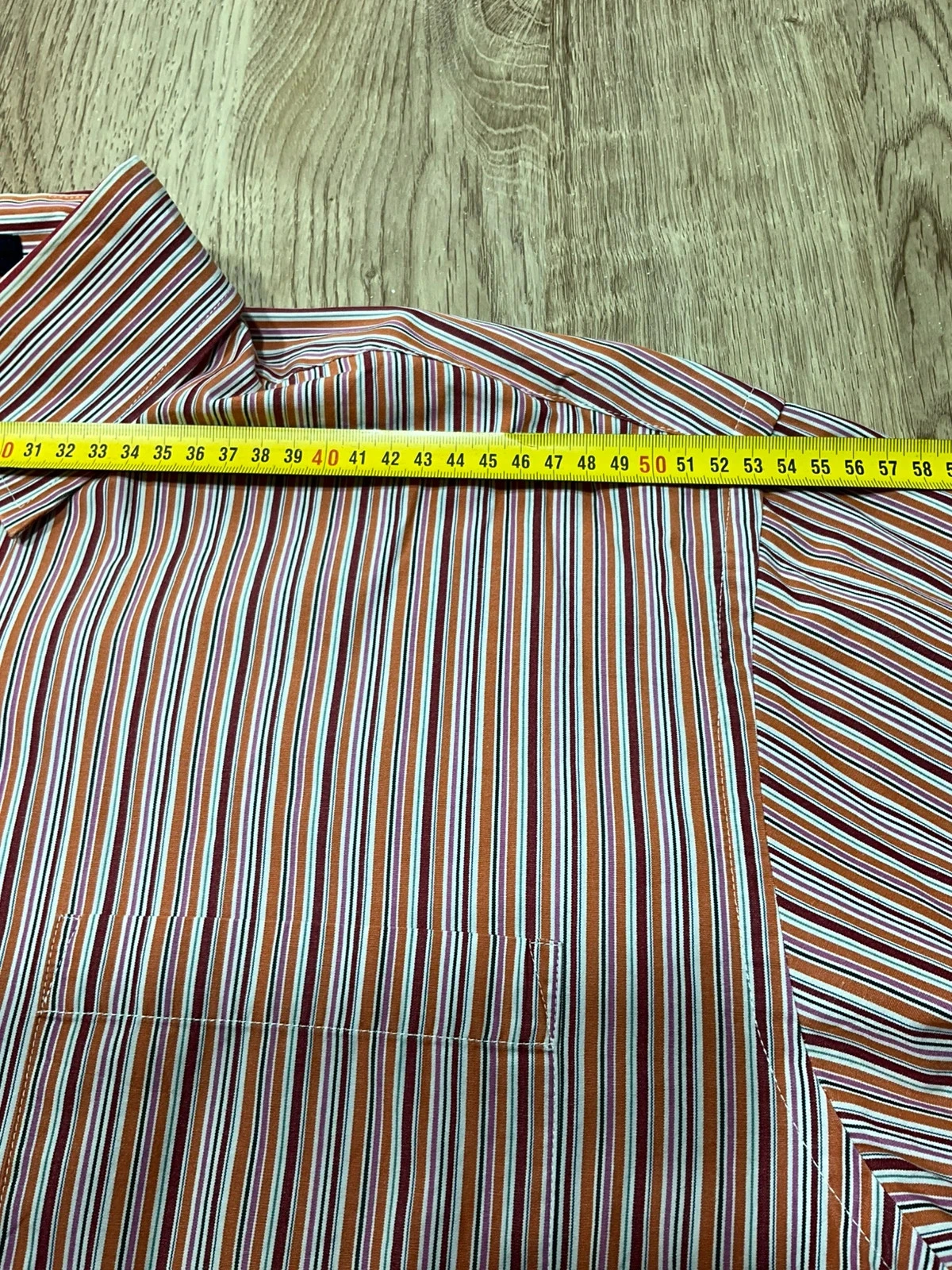 Chemise Tommy Hilfiger Manches Longues L Vintage 100% Coton Rayée Multicolore – photo 12